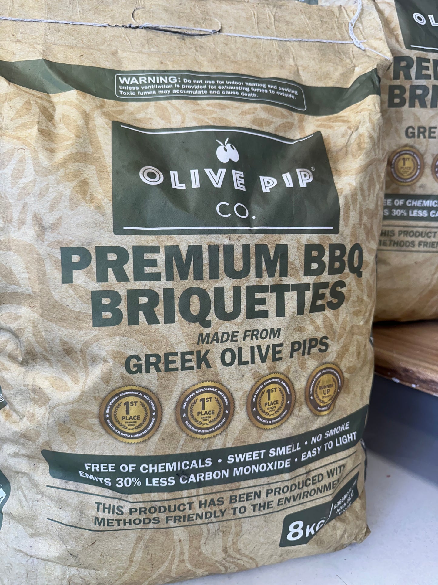 Olive Pip Co. Premium BBQ Briquettes - 8kg