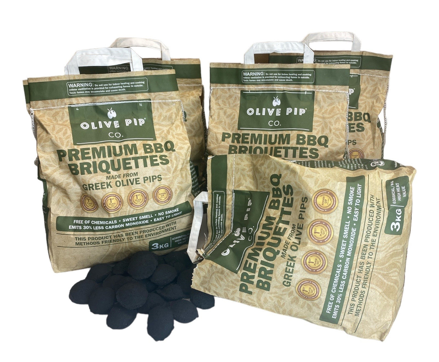 Olive Pip Co Premium Briquettes - 3kg